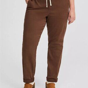 Weekend Boyfriend Pant Brown Twill Jean Torrid Size 0